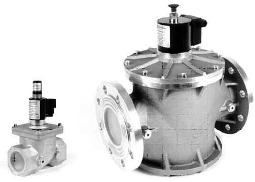 Gas Solenoid Valves, Auto and Manual Reset Gas Safety Shut Off Valves